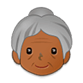 ältere Frau: mitteldunkle Hautfarbe Samsung One UI 5.0.
