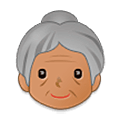 👵🏽 Emoji ältere Frau: mittlere Hautfarbe Samsung One UI 5.0.