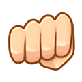 👊🏻 Emoji Puño Cerrado: Tono De Piel Claro en Samsung One UI 5.0.