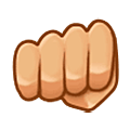 👊🏼 Emoji geballte Faust: mittelhelle Hautfarbe Samsung One UI 5.0.