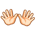 👐🏻 Emoji offene Hände: helle Hautfarbe Samsung One UI 5.0.