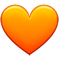 🧡 Emoji oranges Herz Samsung One UI 5.0.