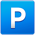 🅿️ Emoji Großbuchstabe P in blauem Quadrat Samsung One UI 5.0.