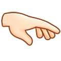 🫳🏻 Emoji Palma Hacia Abajo De La Mano: Tono De Piel Claro en Samsung One UI 5.0.