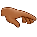 🫳🏾 Emoji Handfläche Nach Unten: mitteldunkle Hautfarbe Samsung One UI 5.0.