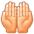 🤲🏻 Emoji Handflächen nach oben: helle Hautfarbe Samsung One UI 5.0.