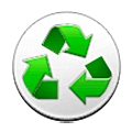 ♽ Emoji Símbolo de reciclaje parcial de papel en Samsung One UI 5.0.