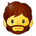Emoji 🧔 Uomo Con La Barba su Samsung One UI 5.0.