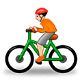 Émoji 🚴🏼 Cycliste : Peau Moyennement Claire sur Samsung One UI 5.0.