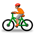 Émoji 🚴🏽 Cycliste : Peau Légèrement Mate sur Samsung One UI 5.0.