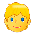 👱 Emoji Pessoa: Cabelo Louro na Samsung One UI 5.0.