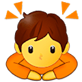 Emoji 🙇 Persona Che Fa Un Inchino Profondo su Samsung One UI 5.0.