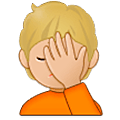 Emoji 🤦🏼 Persona Esasperata: Carnagione Abbastanza Chiara su Samsung One UI 5.0.