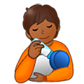 🧑🏾‍🍼 Emoji Pessoa Alimentando Bebê: Pele Morena Escura na Samsung One UI 5.0.