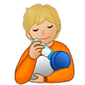 🧑🏼‍🍼 Emoji Persona Que Alimenta Al Bebé: Tono De Piel Claro Medio en Samsung One UI 5.0.