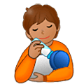 Emoji 🧑🏽‍🍼 Persona Che Allatta: Carnagione Olivastra su Samsung One UI 5.0.