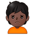 Emoji 🙍🏿 Persona Corrucciata: Carnagione Scura su Samsung One UI 5.0.