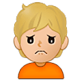 Emoji 🙍🏼 Persona Corrucciata: Carnagione Abbastanza Chiara su Samsung One UI 5.0.