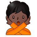 Emoji 🙅🏿 Persona Che Fa Segno Di No: Carnagione Scura su Samsung One UI 5.0.