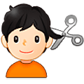 💇🏻 Emoji Persona Cortándose El Pelo: Tono De Piel Claro en Samsung One UI 5.0.