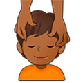 Emoji 💆🏾 Persona Che Riceve Un Massaggio: Carnagione Abbastanza Scura su Samsung One UI 5.0.