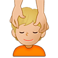 💆🏼 Emoji Persona Recibiendo Masaje: Tono De Piel Claro Medio en Samsung One UI 5.0.
