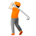 Emoji 🏌🏻 Persona Che Gioca A Golf: Carnagione Chiara su Samsung One UI 5.0.