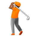 🏌🏾 Emoji Golfista: Tono De Piel Oscuro Medio en Samsung One UI 5.0.