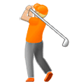Émoji 🏌🏼 Joueur De Golf : Peau Moyennement Claire sur Samsung One UI 5.0.