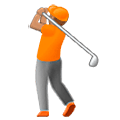 Émoji 🏌🏽 Joueur De Golf : Peau Légèrement Mate sur Samsung One UI 5.0.