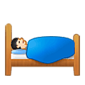Emoji 🛌🏻 Persona A Letto: Carnagione Chiara su Samsung One UI 5.0.