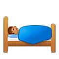 Emoji 🛌🏽 Persona A Letto: Carnagione Olivastra su Samsung One UI 5.0.