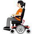 🧑🏻‍🦼 Emoji Person in motorisiertem Rollstuhl: helle Hautfarbe Samsung One UI 5.0.