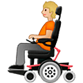 🧑🏼‍🦼 Emoji Person in motorisiertem Rollstuhl: mittelhelle Hautfarbe Samsung One UI 5.0.