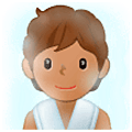 🧖🏽 Emoji Person in Dampfsauna: mittlere Hautfarbe Samsung One UI 5.0.