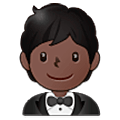 🤵🏿 Emoji Person im Smoking: dunkle Hautfarbe Samsung One UI 5.0.