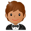 🤵🏽 Emoji Person im Smoking: mittlere Hautfarbe Samsung One UI 5.0.
