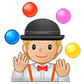 🤹🏼 Emoji Persona Haciendo Malabares: Tono De Piel Claro Medio en Samsung One UI 5.0.