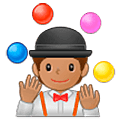 Emoji 🤹🏽 Persona Che Fa Giocoleria: Carnagione Olivastra su Samsung One UI 5.0.