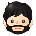 Emoji 🧔🏻 Uomo Con La Barba: Carnagione Chiara su Samsung One UI 5.0.