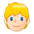 👱🏻 Emoji Pessoa: Pele Clara E Cabelo Louro na Samsung One UI 5.0.