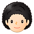 Émoji 🧑🏻‍🦱 Adulte : Peau Claire Et Cheveux Bouclés sur Samsung One UI 5.0.