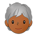 Emoji 🧑🏾‍🦳 Persona: Carnagione Abbastanza Scura E Capelli Bianchi su Samsung One UI 5.0.