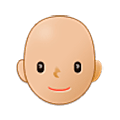 Emoji 🧑🏼‍🦲 Persona: Carnagione Abbastanza Chiara E Calvo su Samsung One UI 5.0.