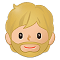 🧔🏼 Emoji Persona Con Barba: Tono De Piel Claro Medio en Samsung One UI 5.0.