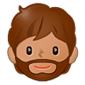 🧔🏽 Emoji  Pessoa: Pele Morena E Barba na Samsung One UI 5.0.