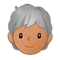 Emoji 🧑🏽‍🦳 Persona: Carnagione Olivastra E Capelli Bianchi su Samsung One UI 5.0.