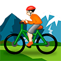 🚵🏻 Emoji Pessoa Fazendo Mountain Bike: Pele Clara na Samsung One UI 5.0.