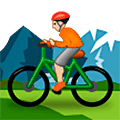 Emoji 🚵🏼 Ciclista Di Mountain Bike: Carnagione Abbastanza Chiara su Samsung One UI 5.0.