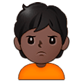 Emoji 🙎🏿 Persona Imbronciata: Carnagione Scura su Samsung One UI 5.0.